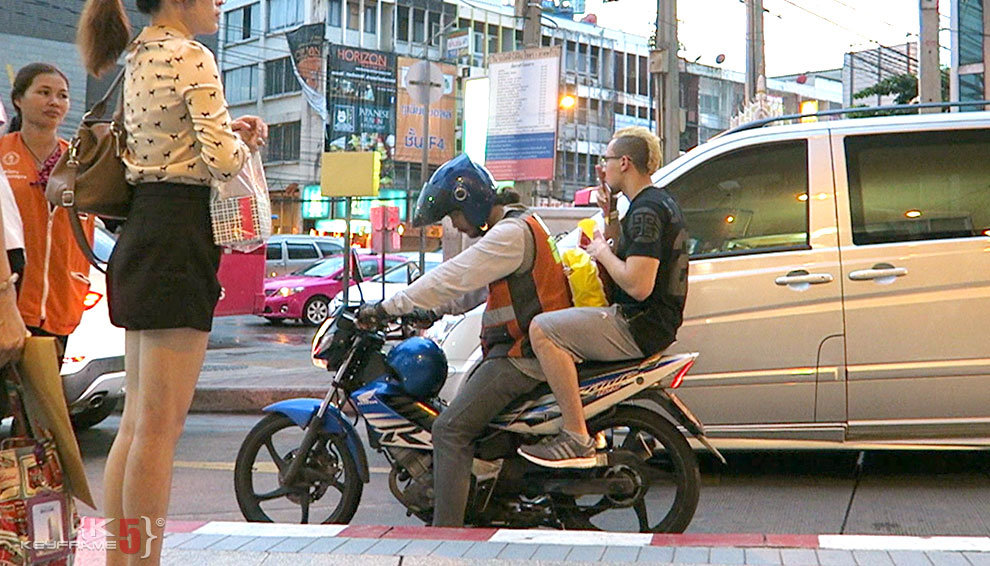 Motorbike / scooter taxi in Thailand