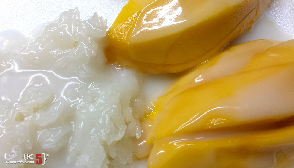 ฿49 THB - Thai dessert - mango and sticky rice