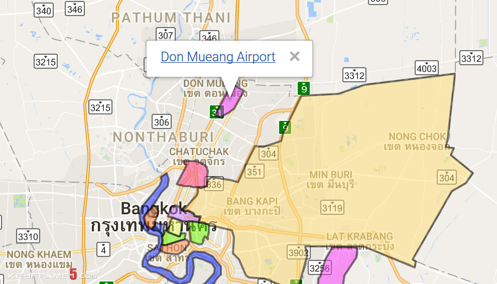 Don Mueang Airport Map