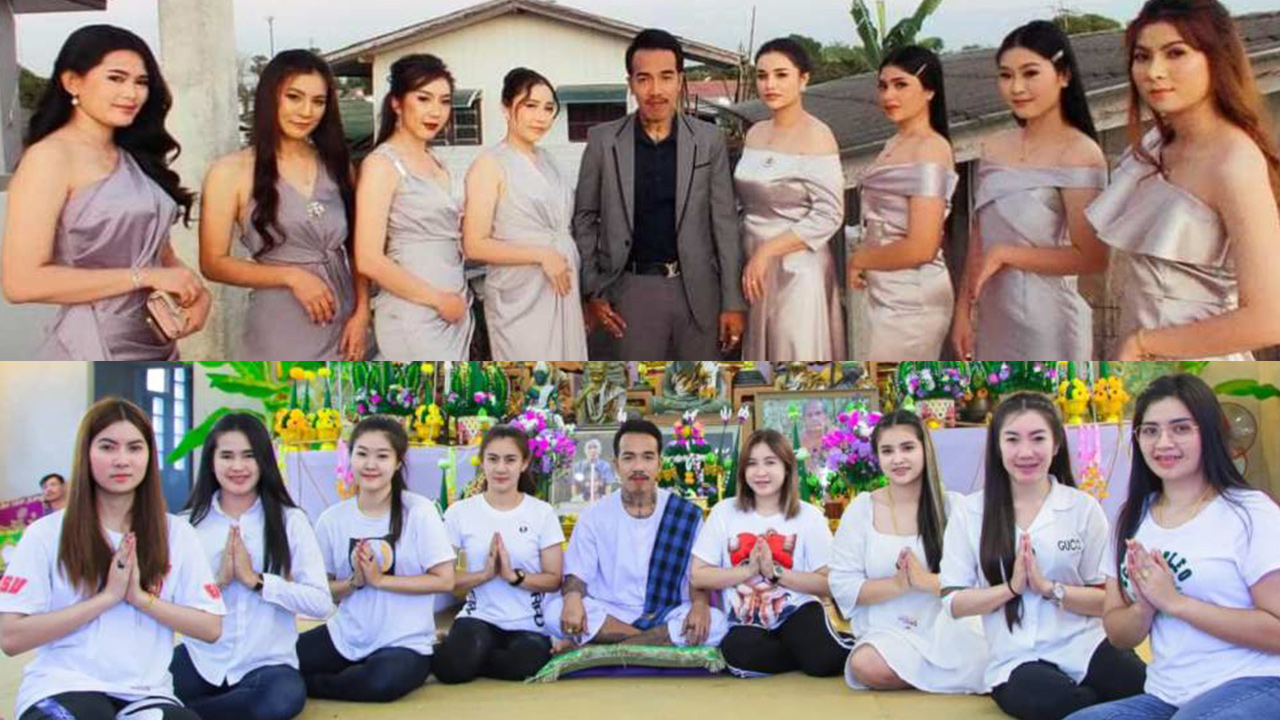 Asian Man Married 8 Hot Young Brides (Wife Met In Pattaya)