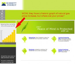 Summitt Energy Homepage 2007-2008 - No gas and electricity prices