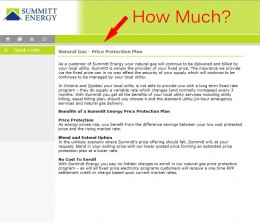 Summitt Energy Natural Gas Page 2007-2008 - No gas and electricity prices